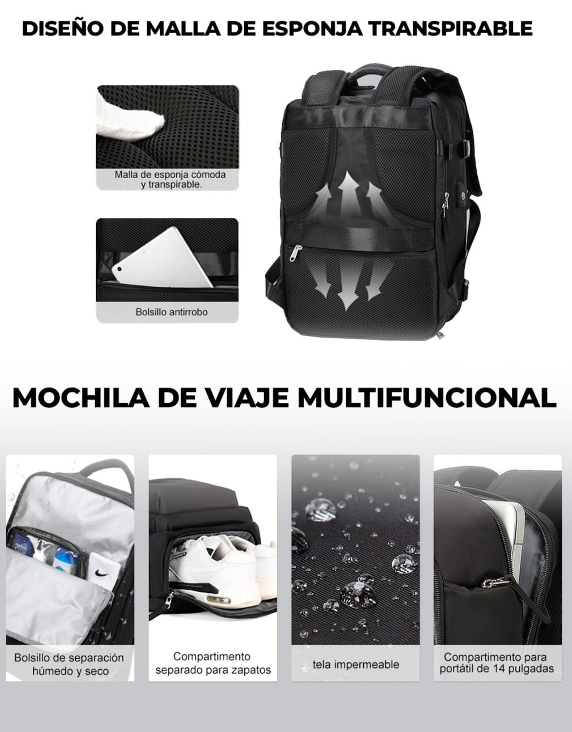 MOCHILA VIAJERA VIRAL
